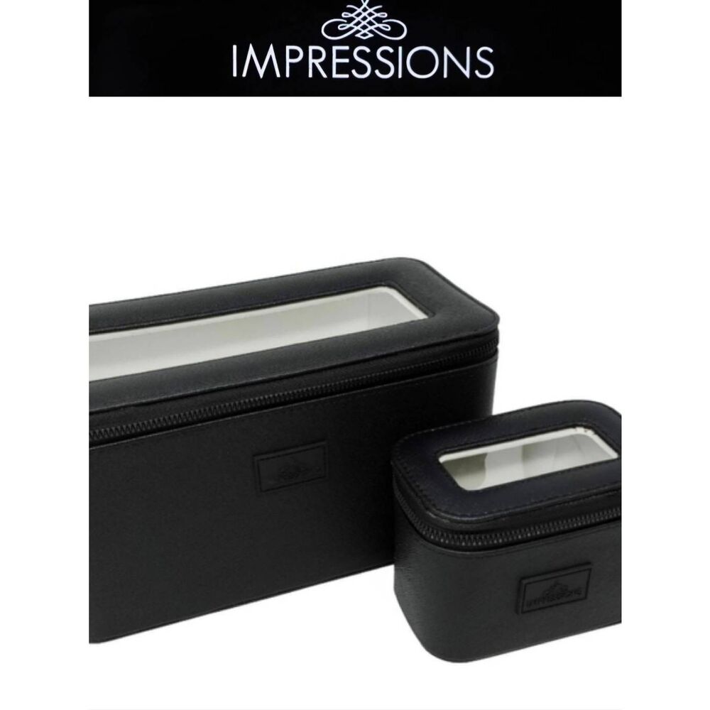 Impressions Cyprus Essentials 2-PC Case Set- Black